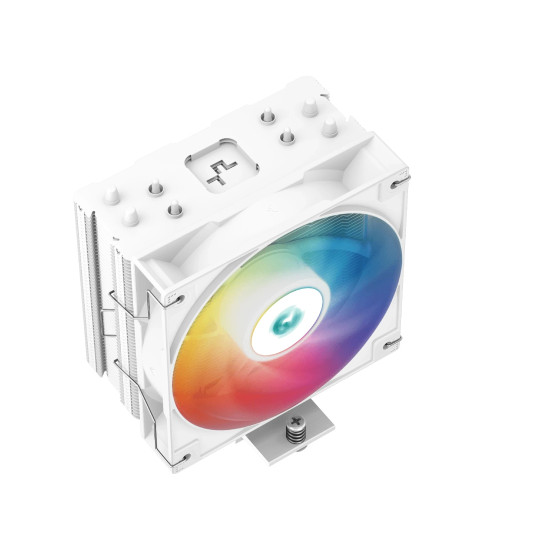 Охладител за процесор DeepCool CPU Cooler AG400 White - Addressable RGB - LGA1700/AM5