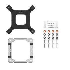 Охладител за процесор DeepCool CPU Cooler AG400 White - Addressable RGB - LGA1700/AM5