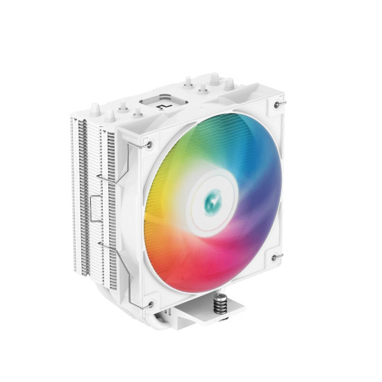 Охладител за процесор DeepCool CPU Cooler AG400 White - Addressable RGB - LGA1700/AM5