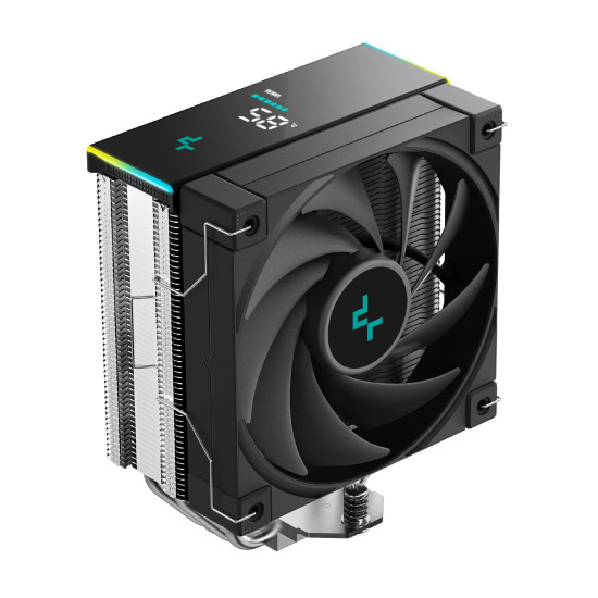 Охладител за процесор DeepCool AK400 Digital, 120mm, 2.4 инча Display, ARGB