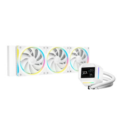 Водно охлаждане DeepCool LM360 WH, 2.4 инча IPS Display, 3x120mm, ARGB