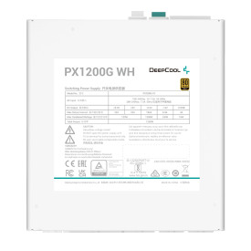 Захранване DeepCool PSU ATX 3.0 1200W Gold - PX1200-G White