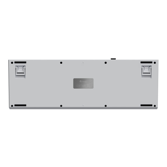 Безжична клавиатура Ducky Professional Gaming Mechanical Keyboard One X Wireless White - Ducky AI Switches [Linear], Bluetooth, 2.4