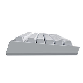 Безжична клавиатура Ducky Professional Gaming Mechanical Keyboard One X Wireless White - Ducky AI Switches [Linear], Bluetooth, 2.4