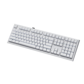 Безжична клавиатура Ducky Professional Gaming Mechanical Keyboard One X Wireless White - Ducky AI Switches [Linear], Bluetooth, 2.4