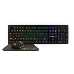 Геймърски комплект Gamdias Gaming COMBO Mechanical HERMES P1B 3-in-1 - Keyboard, Mouse, Mousepad