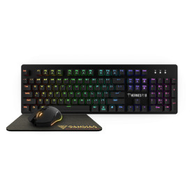 Геймърски комплект Gamdias Gaming COMBO Mechanical HERMES P1B 3-in-1 - Keyboard, Mouse, Mousepad