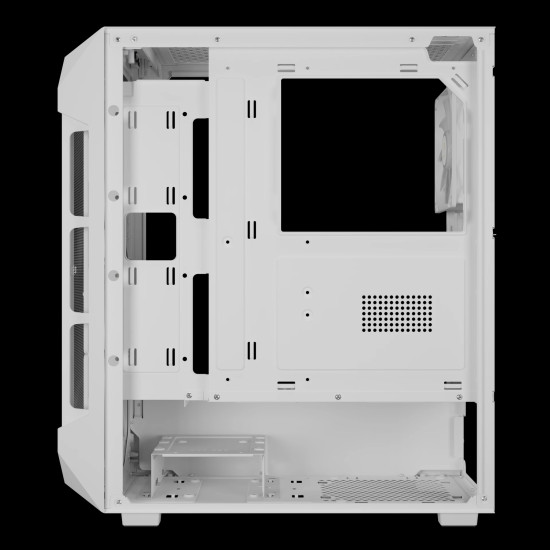 Кутия за компютър Gamdias Case ATX - AURA GC1 Elite White - Mesh, RGB, Tempered Glass