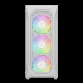 Кутия за компютър Gamdias Case ATX - AURA GC1 Elite White - Mesh, RGB, Tempered Glass