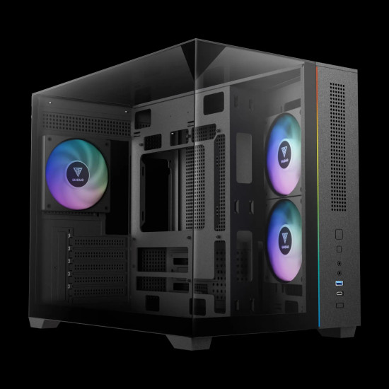 Кутия за компютър Gamdias Case mATX - ATLAS M3M - A-RGB, USB-C