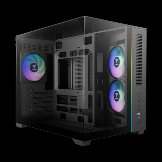 Кутия за компютър Gamdias Case mATX - ATLAS M3M - A-RGB, USB-C