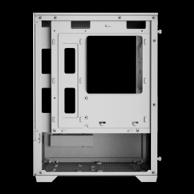 Кутия за компютър Gamdias Case mATX - AURA GC9M White - 3 x 120 mm A-RGB, Tempered Glass