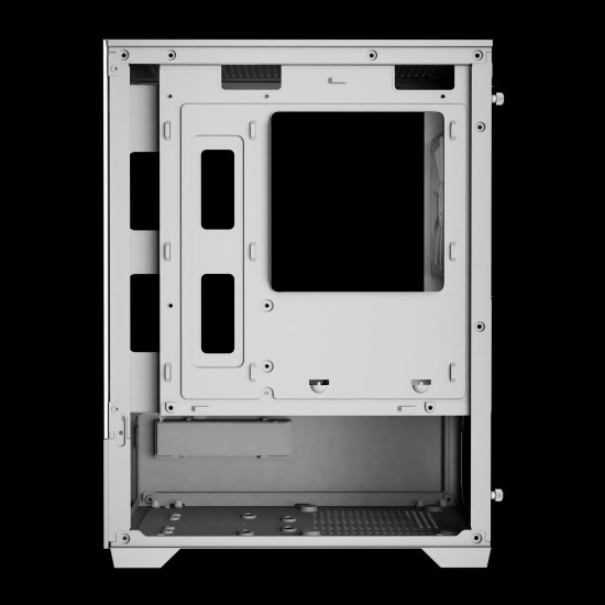 Кутия за компютър Gamdias Case mATX - AURA GC9M White - 3 x 120 mm A-RGB, Tempered Glass