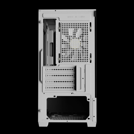 Кутия за компютър Gamdias Case mATX - AURA GC9M White - 3 x 120 mm A-RGB, Tempered Glass