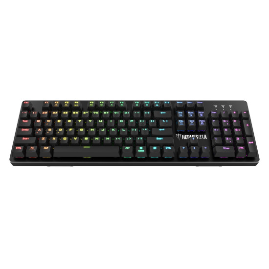 Клавиатура Gamdias Gaming Mechanical Keyboard - HERMES P2A 1000Hz, Optical switches