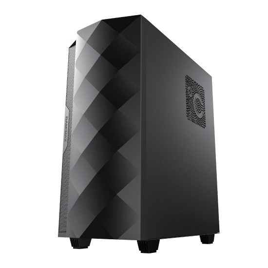 Кутия за компютър Gamemax Case EATX - Diamond COC Black - Addressable RGB