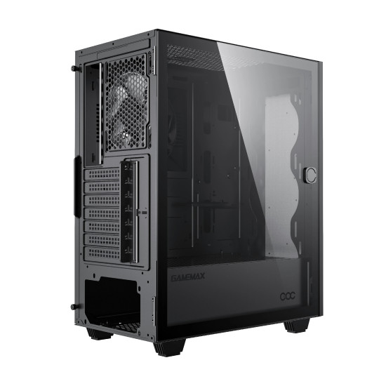 Кутия за компютър Gamemax Case EATX - Diamond COC Black - Addressable RGB