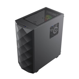 Кутия за компютър Gamemax Case EATX - Diamond COC Black - Addressable RGB