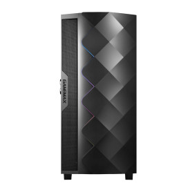 Кутия за компютър Gamemax Case EATX - Diamond COC Black - Addressable RGB