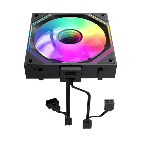 Комплект вентилатори GameMax FN12A-S3I, 3x120 mm, ARGB, Daisy-Chain, Black