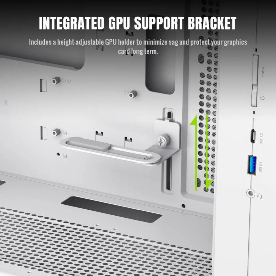 Кутия за компютър Gamemax Case mATX - CLAW 360 WH