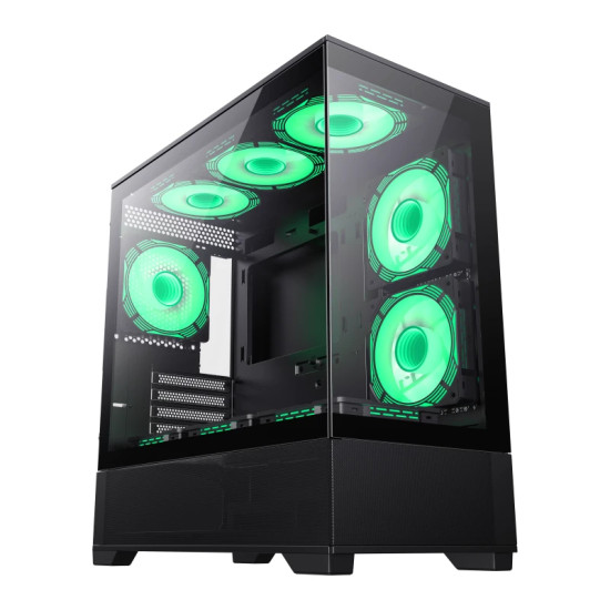 Кутия за компютър GameMax Vista MB, Black