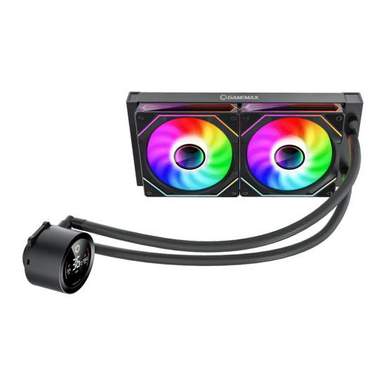 Водно охлаждане GameMax IceBurg 360 Digital, 360 mm, ARGB, 290W TDP, Black