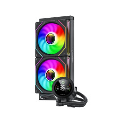Водно охлаждане GameMax IceBurg 360 Digital, 360 mm, ARGB, 290W TDP, Black