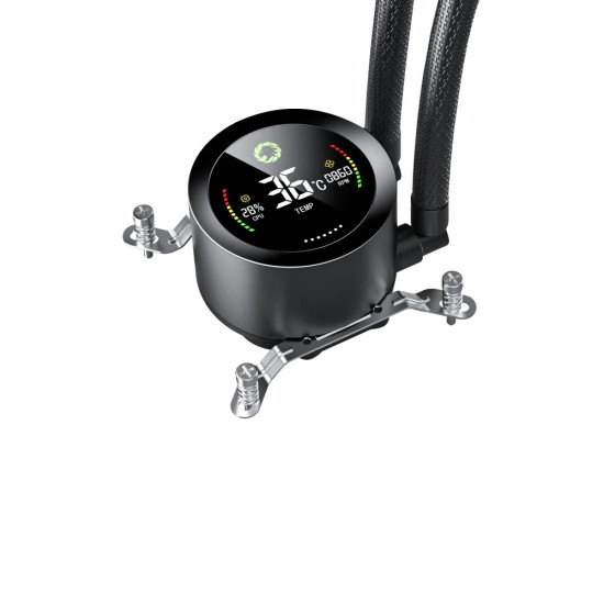Водно охлаждане GameMax IceBurg 360 Digital, 360 mm, ARGB, 290W TDP, Black