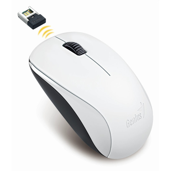 Безжична мишка Genius Wireless Mouse - NX-7000 White - 2.4GHz
