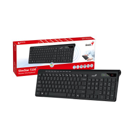 Безжична клавиатура Genius Wireless Slim Keyboard SlimStar 7230 Black - AI, BG, 2.4Ghz