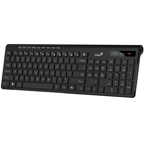 Безжична клавиатура Genius Wireless Slim Keyboard SlimStar 7230 Black - AI, BG, 2.4Ghz