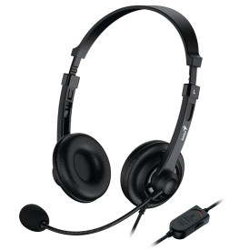 Слушалки Genius Headset HS-230U - USB, Mic, Black