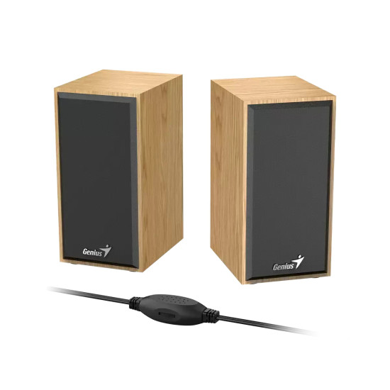 Тонколони Genius Speakers 2.0 - SP-HF180 - 6W, USB, Pine Wood