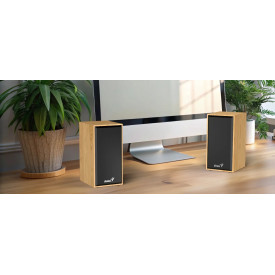 Тонколони Genius Speakers 2.0 - SP-HF180 - 6W, USB, Pine Wood