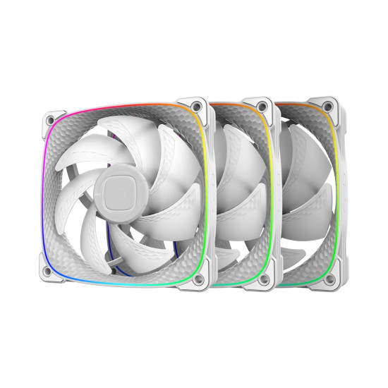 Комплект вентилатори Geometric Future Fan Pack 3-in-1 - Squama 2503W White