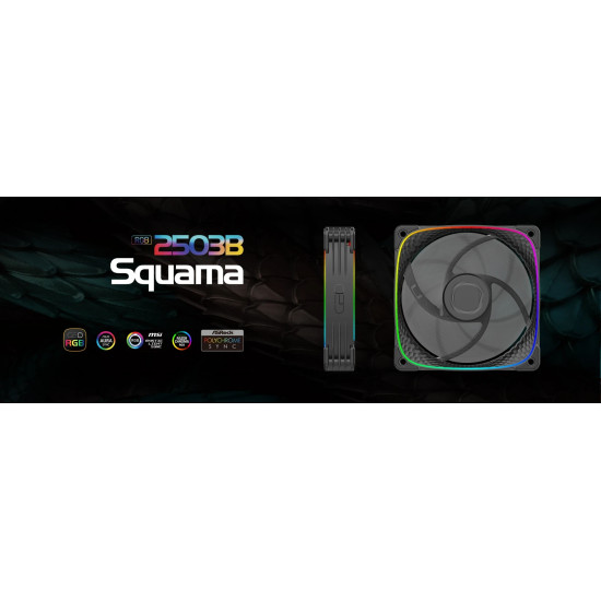 Комплект вентилатори Geometric Future Fan Pack 3-in-1 - Squama 2503W White