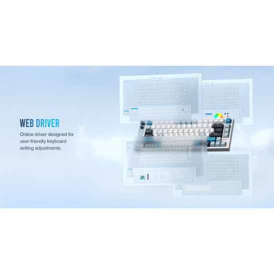 Клавиатура Lamzu Professional Gaming Mechanical Keyboard JET 75 - 8K, Magnetic Gateron Jade Switches - Black/Yellow