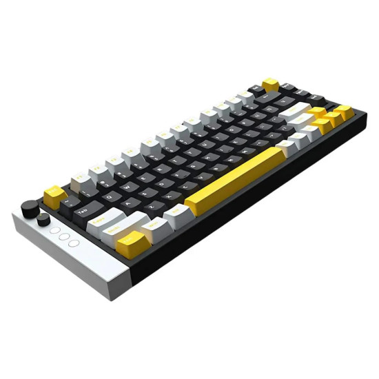 Клавиатура Lamzu Professional Gaming Mechanical Keyboard JET 75 - 8K, Magnetic Gateron Jade Switches - Black/Yellow