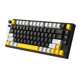 Клавиатура Lamzu Professional Gaming Mechanical Keyboard JET 75 - 8K, Magnetic Gateron Jade Switches - Black/Yellow