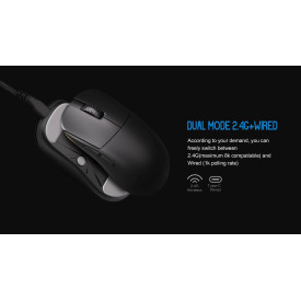Безжична мишка Lamzu INCA 8K - Wireless Gaming Mouse - White
