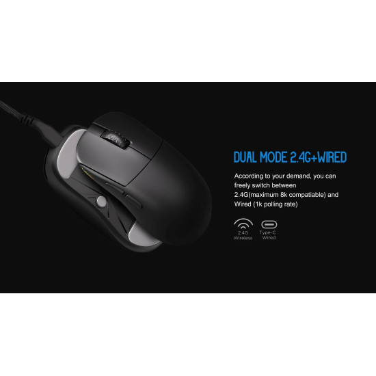 Безжична мишка Lamzu INCA 8K - Wireless Gaming Mouse - White