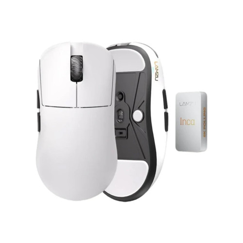 Безжична мишка Lamzu INCA 8K - Wireless Gaming Mouse - White
