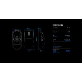 Безжична мишка Lamzu INCA 8K - Wireless Gaming Mouse - White