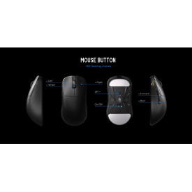 Безжична мишка Lamzu INCA 8K - Wireless Gaming Mouse - White