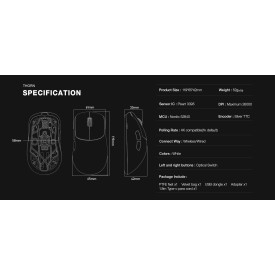 Мишка Lamzu THORN (4K Compatible) - Black