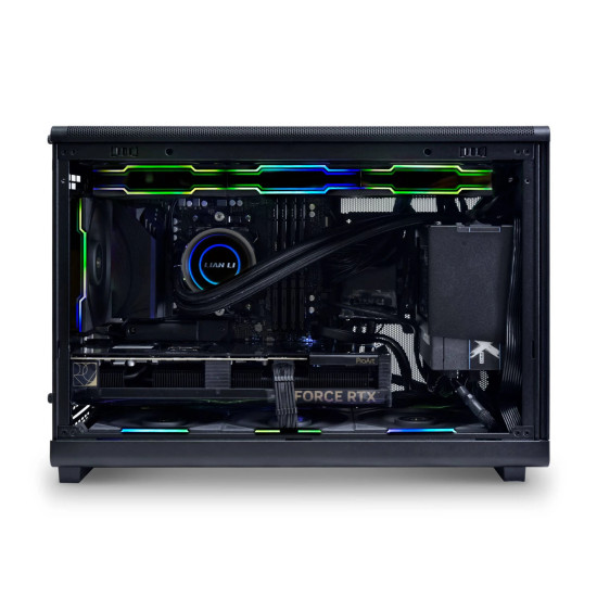 Кутия за компютър Lian Li Case mATX - DAN Cases A3 Wood - Black