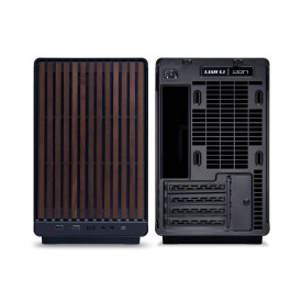 Кутия за компютър Lian Li Case mATX - DAN Cases A3 Wood - Black