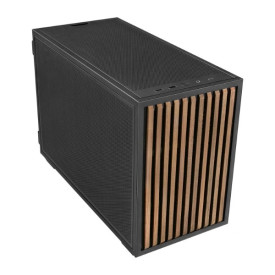 Кутия за компютър Lian Li Case mATX - DAN Cases B4 Wood Edition - Black