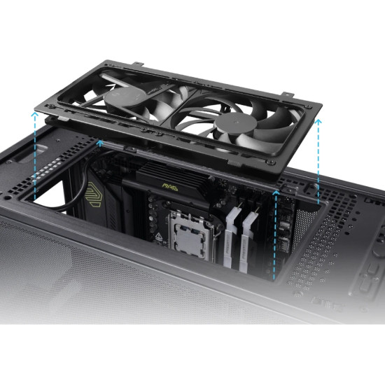 Кутия за компютър Lian Li Case mATX - DAN Cases B4 Wood Edition - Black